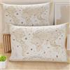 PETTI Artigiani Italiani - Coppia di Federe Cuscino 50x30 cm in Microfibra, Cuscini Arredo Camera da Letto, Divano, Salotto, Set 2 Fodere Copricuscino, Federa World Panna, 100% Made in Italy
