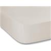Bianca Plain Dyed Neutral - Lenzuolo con angoli, 140 x 200 cm