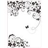 Vaessen Creative Darice Embossing Folder Cartella per Goffratura Mascherina Cornice Farfalla, Plastica, Trasparente, 29.7x21x0.3 cm