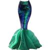 Comebachome Gonna della Sirena, Gonna Maxi di Paillettes con Tulle, Coda di Sirena Verde Lungo per Il Costume da Sera Costume da Sera Cosplay, l, gonne Lunghe per Donne
