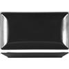 H&H Boston Piatto Rettangolare 25 x 15, Nero, Stoneware