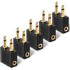AXFEE Aereo Adattatore, 5 Pezzi Adattatore Cuffie Volo Placcati in Oro