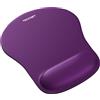 TECKNET Tappetino per mouse con cuscino in gel, impermeabile, ergonomico, comodo, per ufficio, con imbottitura per polsi, per tutti i mouse, computer, laptop, viola