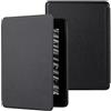 MOKASE Custodia Compatibile con 6 Kindle Paperwhite 5a/6a/7a Generazione (2012,2013,2015,2016), Modello: EY21 / DP75SDI, Custodia Pelle Sintetica con Automatica Sveglia/Sonno, Black