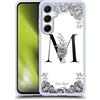 Head Case Designs Licenza Ufficiale Nature Magick Lettera M Monogramma B&W Floreale 1 Custodia in Gel [Protezione di Grado Militare] Compatibile con Samsung Galaxy A55 5G