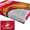 Joven Bandiere militari ricamate del Corpo dei Marines 3x5 Outdoor-Double Sided American USMC Bandiera 2ply ricamata Stati Uniti Marine Corps Bandiera con 2 occhielli in ottone Colori vivaci impermeabili