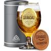 CROWNLY CRYSTAL® Regalo Nonno Idee Regalo Nonno Compleanno Nonno Idee Regalo Bicchiere Birra Personalizzato Tazza Nonno Nonni Idee Regalo Idea Regalo Festa Dei Nonni Regalo Festa Del Papà