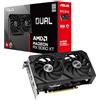 ASUS Dual AMD Radeon RX 9060 XT, Scheda Grafica 8G GDDR6, 128 Bit, PCIe 5.0, 1 HDMI 2.1, 2 DisplayPort 2.1, Design a 2,5, Ventole Axial-Tech, Tecnologia 0db, GPU Tweak III, DUAL-RX9060XT-8G