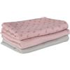 roba Set 3 Lenzuolini Bio Lil Planet - Mussola di Cotone Biologico - Certificato GOTS - 80 x 80 cm - Traspirante - Idrorepellente e Lavabile - Ottimale per Tutte le Stagioni - Rosa