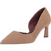 Franco Sarto Tana Pointed Toe D'Orsay Mid Heel Pump, Scarpe décolleté Donna, Tortora, 40.5 EU
