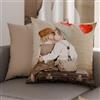PETTI Artigiani Italiani - Coppia di Federe Cuscino 35x35 cm in Microfibra, Cuscini Arredo Camera da Letto, Divano, Salotto, Set 2 Fodere Copricuscino, Federa Bacio, 100% Made in Italy