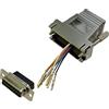 BKL Electronic 10121120 - Adattatore femmina D-SUB, 15 poli, presa RJ45, 1 pezzo singolo