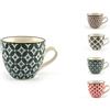 LIONESS Mosaik tazza caffè senza piatto decori assortiti (minimo 12 pezzi)