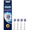 Oral-B 3Dwhite Testine di Ricambio per Spazzolino Elettrico Ricaricabile, 4 Pezzi, Versione Vecchia