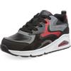Skechers Uno Gen1 Color Surge, Scarpe sportive Bambini e ragazzi, Black Synthetic Red Gray Trim, 37 EU