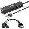 TV xStream Adattatore LAN Ethernet con 3 porte USB Hub per dispositivi TV Streaming, Stick 2nd Gen, 3rd Gen 4K firestick, più USB OTG Y adattatore