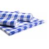 texpot Tovaglia rustica, motivo a quadri da 20 mm, 100% cotone (30 x 30 cm, blu/bianco a quadretti, 6 pezzi)