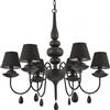 Ideal Lux BLANCHE SP6 NERO Mod. 111872 Lampada A Sospensione 6 Luci