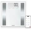 Soehnle Shape Sense Connect 100 Pesa Persone Elettronica, Vetro, Bianco, 32 x 32 x 2.6 cm