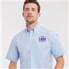 1 Camicia Men's Short Sleeve Easy Care Oxford Shirt