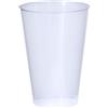 1 Bicchiere Riutilizzabile 400 ml in PP Semitrasparente - Resistente e Flessibile | Personalizzato