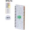 100 Block Notes Eco RPET con Raccoglitore e Note Adesive Personalizzati Formato Compatto