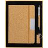 Set Block Notes, Penna e Portachiavi USB in Sughero Personalizzato Perfetto come Omaggio Aziendale