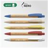 100 Penna a sfera in bamboo con minuterie in paglia di frumento | Personalizzata