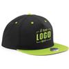 10 Cappellini Rap 5 Pannelli Visiera Piatta, Snapback, Cotone Twill| Personalizzati