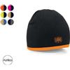 1 Cappello a Cuffia in Acrilico Soft-Touch a Doppio Strato con Bordino a Contrasto di Colore Personalizzato Ideale come Articolo Promozionale-BEECHFIELD