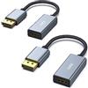 BENFEI Confezione da 2 cavi adattatori da DisplayPort a HDMI (2K 60Hz, 1080p 120Hz) convertitore unidirezionale da DisplayPort a monitor HDMI, compatibile con HP, Dell, GPU, AMD, NVIDIA, altri, da