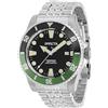 Invicta Pro Diver Orologio da Uomo in acciaio inossidabile con movimento Automatico - 44mm, Argento/Nero/Verde