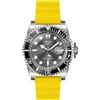 Invicta Pro Diver Orologio da Uomo in acciaio inossidabile con movimento Quarzo - 43mm, Argento/Giallo