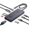 UGREEN Revodok Pro 1091 10Gbps Hub USB C HDMI 4K 60Hz Ethernet Gigabit PD 100W Lettore Schede SD TF Porte Dati 2A2C Docking Station Compatibile con MacBook Neo iPad Air Pro iPhone 17 Galaxy S26 Ultra