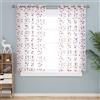 Deconovo Tende Camera da Letto Moderne 2 Pezzi Cameretta Bambini Trasparenti in Voile Finestra Soggiorno con Occhielli per Casa Interni 140x138 CM Arancione