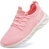 Damyuan Donna Scarpe da Running Ginnastica Camminata Sportive Trekking Tennis Trail Jogging Palestra Mesh Basket Sport Outdoor Fitness Sport Platform Sneakers Bianco 42 EU