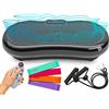 Bluefin Fitness Pedana Vibrante Bluefin Fitness Ultra Slim Power | Modellatore Vibrante | 5 programmi + 180 livelli | Allenamento completo | Fitness silenzioso a casa | Facile da riporre | Design elegante e compatto