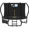 Devoko Trampolino Esterno Ø228/305/366/427cm, Traverse gambe rinforzate, Struttura stabile e resistente. Portata 150 kg, Costruzione monoblocco, Montaggio rapido. Adatto a bambini e adulti.