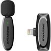 DYNASONIC DM-Pro 01 (2a generazione) Microfono professionale senza fili per iPhone. Microfono Lavalier Lavalier per cellulari (2,4GHz) Facebook Tiktok, Youtube, Video. Microfono senza fili