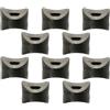cyclingcolors 10x Distanziatore distanziale boccola doppio plastica viti M8 tube tondo distanziatori rondella nero, 20mm