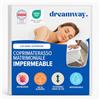 Dreamway Coprimaterasso Matrimoniale 180x200 cm - Impermeabile, cotone Oeko-Tex, coprimaterasso resistente con 4 angoli elastici - Per materassi fino a 28 cm