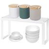 VINILITE Ripiani Portaoggetti Impilabili da Cucina Salvaspazio, Stoviglie Organizer Mensole Porta piatti