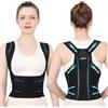 jinpinz Fascia Correttore Posturale Spalle e Schiena：Busto Correttore Posturale Uomo Donna con Elastica Fascia Lombare Supporto Regolabile Traspirante - Dritta Raddrizza Spalle Schiena Migliora Postura (XL)