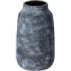 Briful - Vaso in ceramica rustica, vaso in terracotta vintage per decorazione soggiorno, tavolo, mensola, camino, 24,4 cm, grigio ardesia chiaro