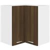 HETFTJN Credenza Soggiorno Mobile Cucina Dispensa Mobiletto Bagno Salvaspazio Mobile da Cucina - Mobile Pensile Angolo Rovere Marrone 57x57x60 Legno Multistrato per Camera Da Letto Cucina Bagno