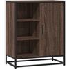 ULUYYUC Mobiletto per Cucina Madia Soggiorno Moderna Mobile Basso Soggiorno Mobiletto da Cucina - Credenza Rovere Marrone 62x35x76 cm in Legno Multistrato per Soggiorno Bagno Ingresso Salotto