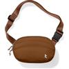 tomtoc Marsupio da Donna con Protezione RFID, 1,5 L Borsa a Tracolla da Donna, Piccola Borsa a Tracolla Leggera e Impermeabile, Borsa da Petto per Tutti i Giorni, Viaggio, Caramello, per Regali Natale