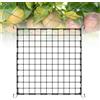 Dunkwckore Rete per Piante Rampicanti, 120×120 cm Supporto Piante Tenda, Rete Elastica Traliccio Giardino con 4 Ganci, Griglia Esterno Alte Prestazioni Frutta Crescita Verticale, Extensible 180×180 cm
