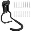 QWORK® Set di 4 Appendi Bici da Muro - Imbottiture EVA Anti Graffi, Portata fino a 35 kg, Salvaspazio e Sicuro