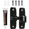 Jecdfs Serratura Scorrevole in Acciaio Inox per Porte Fienili Giardino Cucina e Finestre - Serratura a Chiavistello con Flessibilità 90/180° Resistente alla Corrosione, Serratura di Sicurezza per Privacy e
